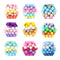 12mm 20pcs Silicone Baby Beads Round Teether Teething Beads DIY Pacifier Chain Necklace Pendant Toys BPA Free Baby Accessories