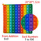 Rainbow Push Bubble Pop Fidget Stress Relief Squeeze Ball Toy for Kid Children Antistress Game Hand Simple Dimple Relax Adult