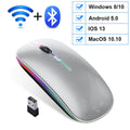 Rechargeable Wireless Mouse Computer Bluetooth Mouse Ergonomic Usb Mouse Silent Mause With Backlight RGB Mice For Laptop PC ipad