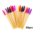 Disposable Crystal Eyelashes Brush Comb 25/50Pcs Eye Lashes Extension Mascara Wands Makeup Professional Makeup Beauty Tool