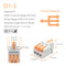 Mini Quick Wire Conductor Connector Universal Compact 2/3 Pin Splicing Push-inTerminal Block 1 in multiple out with fixing Hole
