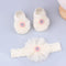 Lovely Pearl Bows Newborn Baby Girl Headband Socks Set Lace Flower Baby Hair Band Turban Baby Little Girl Hair Accessories