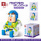 Disney DIY LinaBell assembly buildding blocks Goofy Pluto Anime Mini Action Figures Educational Toys kids Birthday Gifts