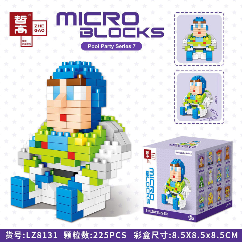 Disney DIY LinaBell assembly buildding blocks Goofy Pluto Anime Mini Action Figures Educational Toys kids Birthday Gifts
