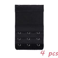 2 Hook Bra Extender For Women&#39;s Elastic Bra Extension Strap Hook Clip Expander Adjustable Belt Buckle Intimates 1/3/4 Pcs
