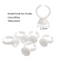 100pcs Disposable Ring Caps Microblading Tattoo Ink Cup For Permanent Pigment Holder Rings Accessories Makeup Tattoo Tools