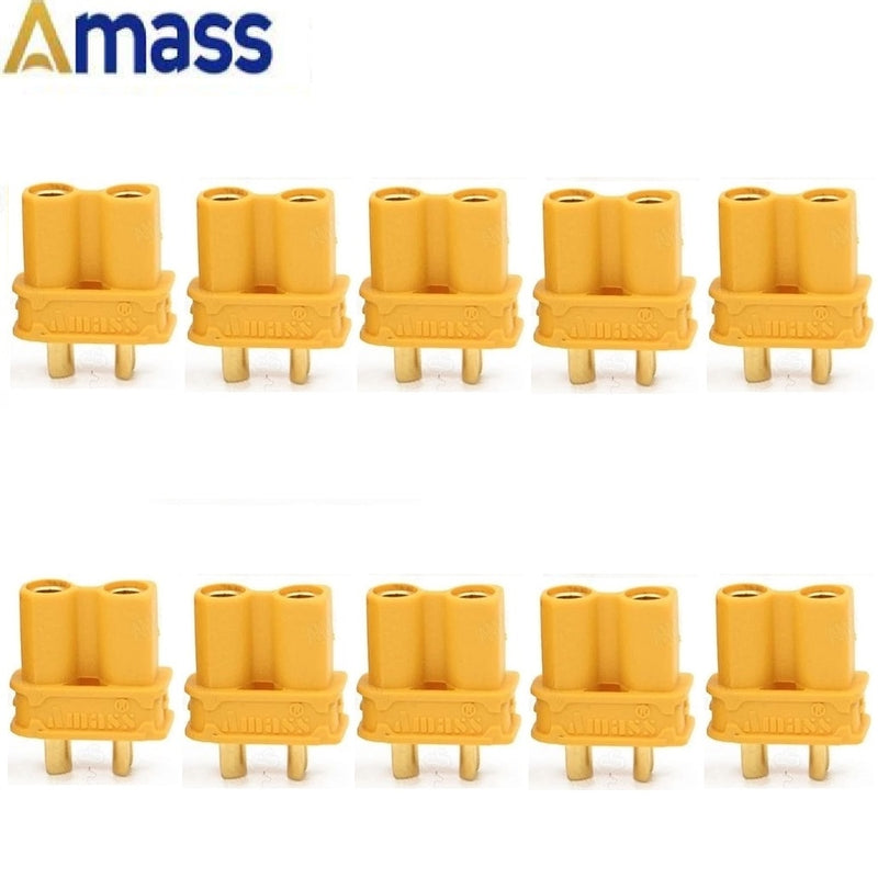 10 x Amass XT60+ XT60H XT30U XT90H Plug Connector With Sheath Housing 5 Male 5 Female (5 Pair )