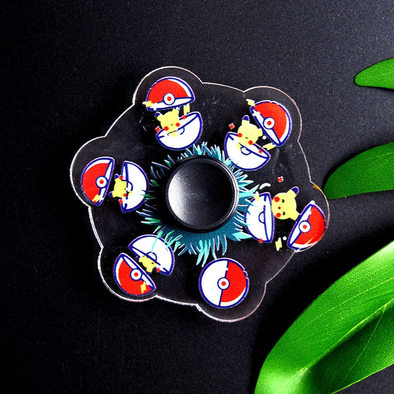 New 3D Running Cartoon Anime Character Astronaut Spinner Stress Relief Toys Anti-Stress Fidget Toy Finger Dynamic Changing Gyro