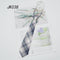 Shirt Necktie Women College Style JK Plaid Uniform  Detachable Collars Removable Ties Apparel Accessories галстук женский
