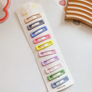 10pcs Snap Hair Clips for Girls Clip Pins BB Hairpins Color Metal Barrettes for Baby Children Women Girls Styling Accessories