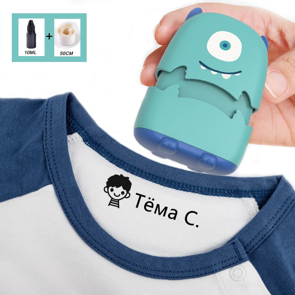Baby Name Stamp Custom-made DIY Gift for Children Seal Student Clothes Chapter Not Easy to Fade Security Cute Monsters Toy