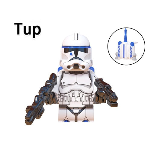 The Bad Batch Building Blocks 501st Clone Mandalorians Trooper Boba Fett Yoda Moff Gideon Droids Action Brick Figures Toy