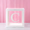 Baby Shower Box Custom Alphabet Name Transparent Balloon Box Birthday Party Decoration Kids DIY Wedding Baby Shower Suppiles
