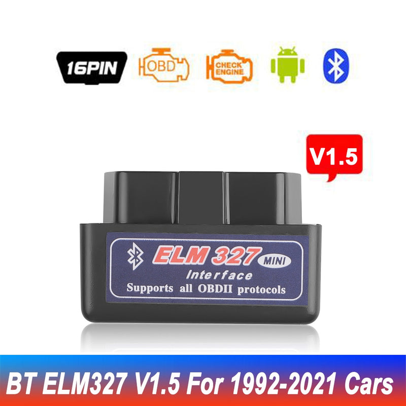 Bluetooth ELM327 V2.1 V1.5 Auto OBD Scanner Code Reader Tool Car Diagnostic Tool Super MINI ELM 327 For Android