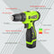 YIKODA 12V 16.8V 21V 25V Electric Screwdriver Cordless Drill Rechargeable Lithium Battery Mini Wireless Power Driver Tools