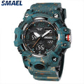 Sport Watch Military Watch For Men Alarm Clock Stopwatch LED Digital Back Light Dual Time Display 8008 Men&#39;s Watches Waterproof