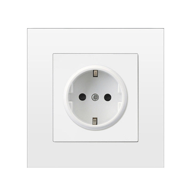 Depo Wall Type Dual USB Power Socket 2.1A, Electrical socket wall plug with usb, 16A 220V outlet, German EU Standard Socket