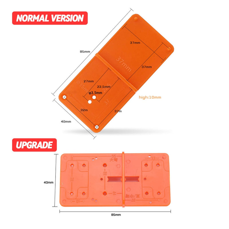 Hinge Hole Drilling Guide Plastic 35mm Woodworking Punch Opener Locator for Cabinets Installation DIY Template Woodworking Tools
