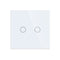 Bingoelec EU AC100-240V Tempered Black White Crystal Glass Touch Switch Panel Wall Light Sensor Button 1Gang 2gang LED Indicator