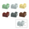 Thick Wall Figures Bricks Compatible 98283 15533 DIY 1x2 1x3 1x4 1+2 Dots Building Blocks Educational House Contruction Toys