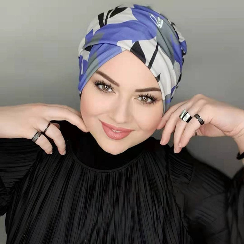 Muslim Fashion Pearl Black Modal Hijab Undercap Abaya Hijabs For Woman Abayas Jersey Head Scarf Dress Women Turbans Turban Cap