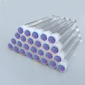 50pcs Reusable Eyelash Brush Tube Eye Lash Brush Eyebrow Brush Resin Drill Replaceable Mascara Wand Brushes Dust-proof
