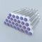 50pcs Reusable Eyelash Brush Tube Eye Lash Brush Eyebrow Brush Resin Drill Replaceable Mascara Wand Brushes Dust-proof