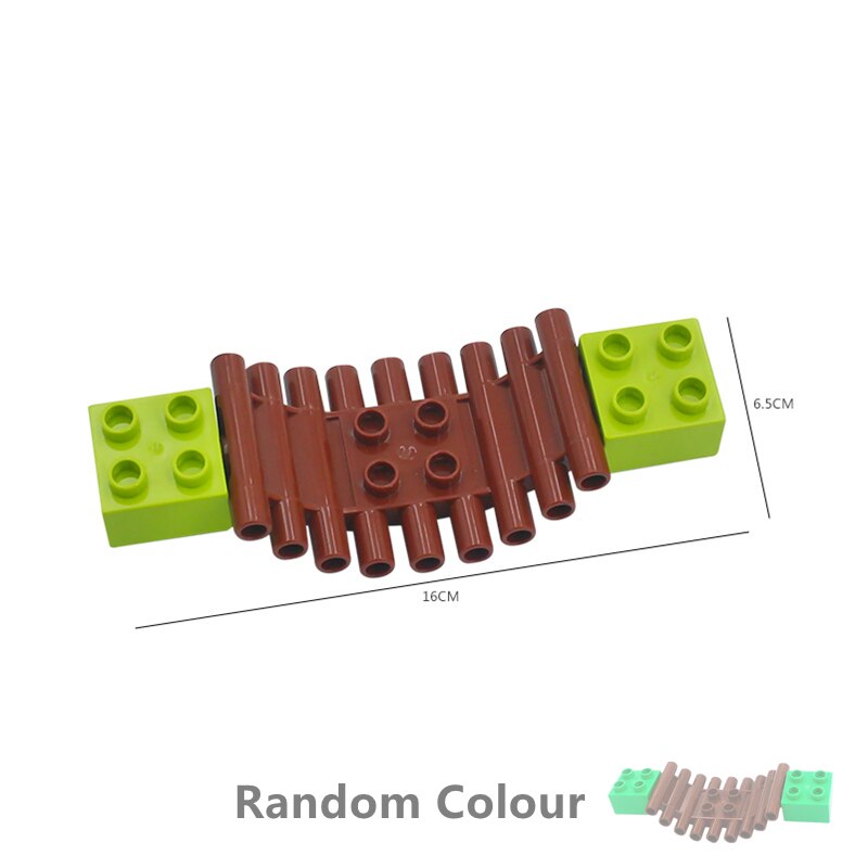 Big Building Blocks Compatible Slide Swing Seesaw Park Playground Series Large Bricks Children Educational Creative Toy Kid Gift