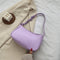 Female Leather Solid Color Chain Handbag Retro Casual Women Totes Shoulder Bags Fashion Exquisite Shopping Bag