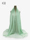 Pleated Plain Hijab Scarf Muslim Women Cotton Crinkle Headband Veil Scarves 2021 Fashion Islamic Headscarf Head Wraps Turban