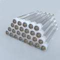 50pcs Reusable Eyelash Brush Tube Eye Lash Brush Eyebrow Brush Resin Drill Replaceable Mascara Wand Brushes Dust-proof