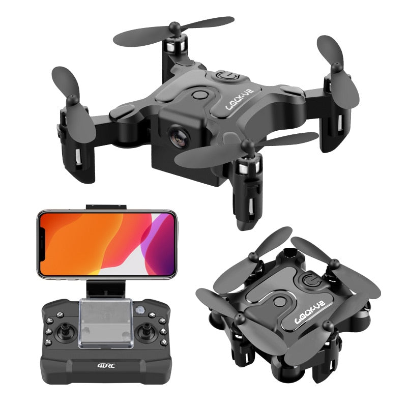 V2 Mini Drone 4K 1080P HD Camera WiFi Fpv Air Pressure Altitude Hold Professional  Foldable Quadcopter RC Drone Kid Toys GIft