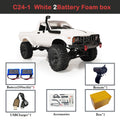 WPL C24-1 Full Scale RC Car 1:16 2.4G 4WD Rock Crawler Electric Buggy Climbing Truck LED Light On-road 1/16 For Kids Gifts Toys