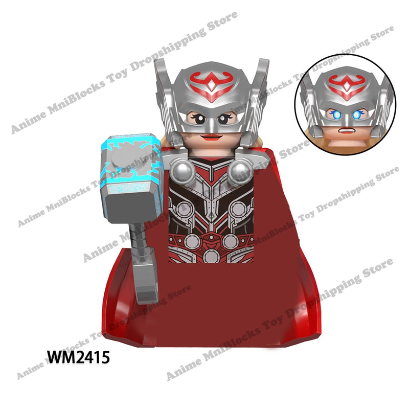 WM blocks WM6146 2412 2413 2414 2415 2416 2417 2418 2419 Disney anime bricks mini action toy figures Assemble blocks toys gifts