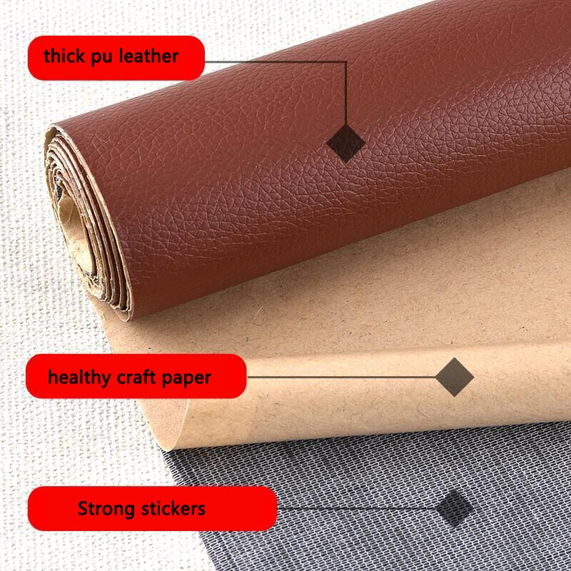 200x137cm Patches PU Leather Repair Patch Self Adhesive Leather Sofa Repair Simulation Back Skin The Sticky Rubber Sofa Fabrics