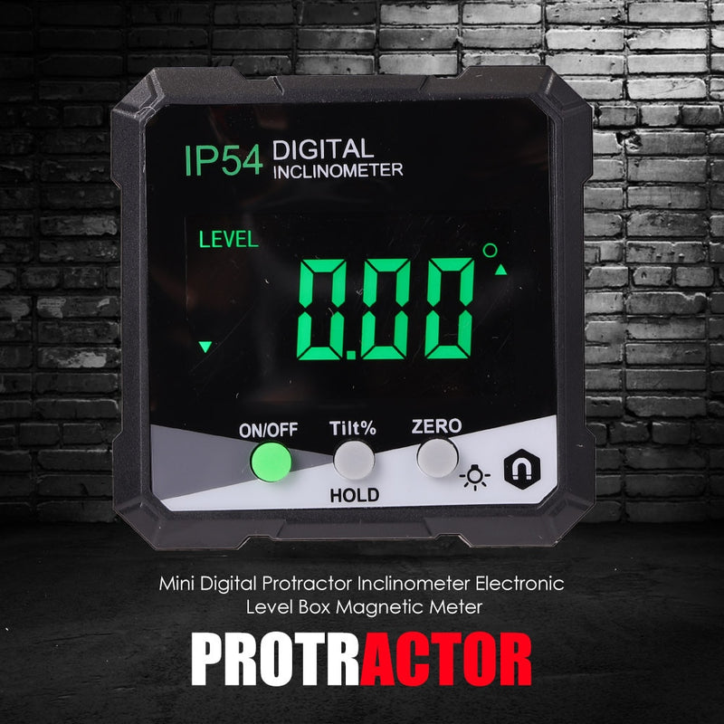 Digital Level Angle Gauge 360° Mini Measuring Digital Inclinometer With Magnetic Base Electronic Universal Bevel Protractor