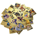 55 Pieces Of Pokemon Metal Gold Card Charizard Vmax Gx  Energy Card Charizard Pikachu Rare Collection Battle Trainer Card Child