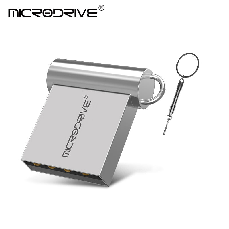 New Super Mini metal usb flash drive 16/32 GB Tiny Pendrive Memory Stick 64gb 128gb Storage Device WaterProof u disk