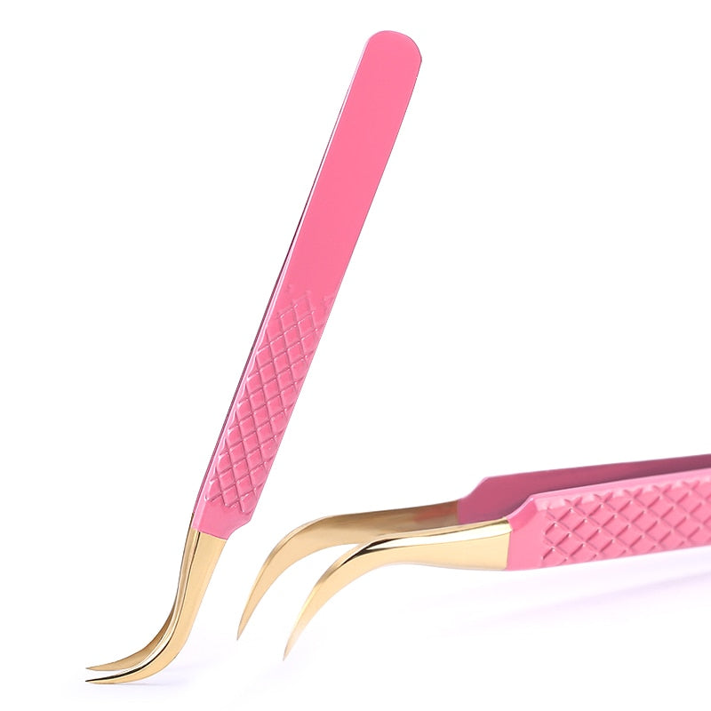 1 Pcs Eyelashes Tweezers Stainless Steel superhard Tweezers High Precision Anti-static tweezers for Eyelash Extensions