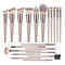 Hot Champagne Makeup Brushes Set for Women Cosmetic Foundation Powder Blush Eyeshadow Kabuki Blending Make Up Brush Beauty Tools