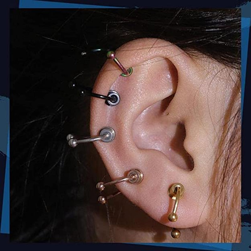 Stainless Steel Fake Piercing Nose Ring for Women Men Magnetic Septum Piercing Nose Cuff Punk Hip Hop Fake Body Jewelry Ear clip