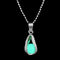 FAMSHIN Fashion Silver Color Charm Luminous Pendant Necklace Women Moon Glowing Stone Necklace Christmas Necklaces Jewelry Gifts