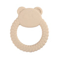 1pc Baby Teether Silicone Bracelet BPA Free  Cute Animal Silicone Pendant Wood Ring  Teething Rattle for Baby Accessories Toys