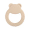 1pc Baby Teether Silicone Bracelet BPA Free  Cute Animal Silicone Pendant Wood Ring  Teething Rattle for Baby Accessories Toys
