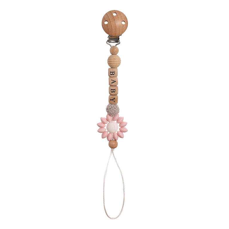 Baby Handmade Pacifier Chain Clip Dummy Nipples Holder Clips Babies Silicone Teething Chain Toy Gifts For Cute Baby Accessories