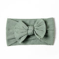1Pcs Newborn Baby Headband For Girls Elastic Knit Children Turban Baby Bows Soft Nylon Kids Headwear Hair Accessories 32 Colors
