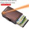 Top Quality Rfid Wallet Men Money Bag Mini Purse Male Aluminium Card Wallet Small Clutch Leather Wallet Thin Purse Carteras 2022
