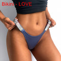 Sexy Women Pantie Crystal Rhinestone Letter Secret Underwear Fitness Gym Love Thongs Low Rise Tanga Female Push Up Lingerie
