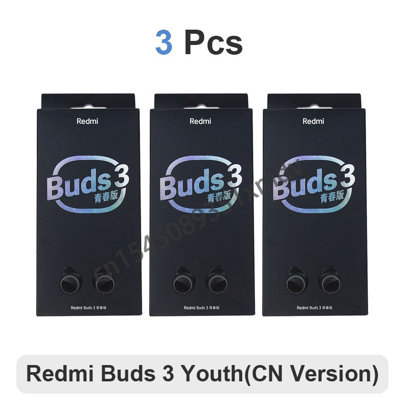 3/6/10pcs Redmi Buds 3 Youth Edition Xiaomi Earphone Tws Wireless Bluetooth 5.2 Gaming Headset Touch Control Earbuds 3 Lite