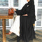 Ramadan Open Chiffon Abaya Dubai Women Sash Marocain Kaftan Eid Hijab Long Robe Muslim Fashion Clothes Turkey Vestido De Mujer